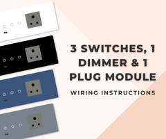 Smart Switch Installation Guide for 3 Switches, 1 Dimmer and 1 Plug Module