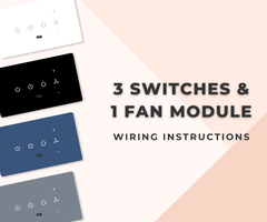 Smart Switch Installation Guide for 3 Switches and 1 Fan Module