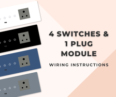 Smart Switch Installation Guide for 4 Switches and 1 Plug Module