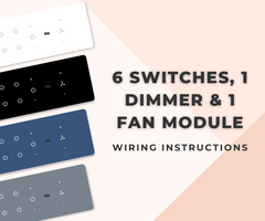 Smart Switch Installation Guide for 6 Switches, 1 Dimmer and 1 Fan Module