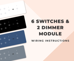 Smart Switch Installation Guide for 6 Switches and 2 Dimmer Module