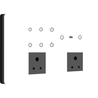 12 Gang  IR Remote Switches -White