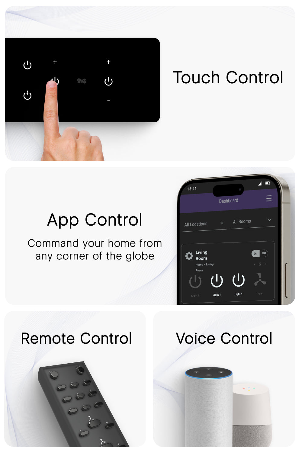 types of controls in smart switches