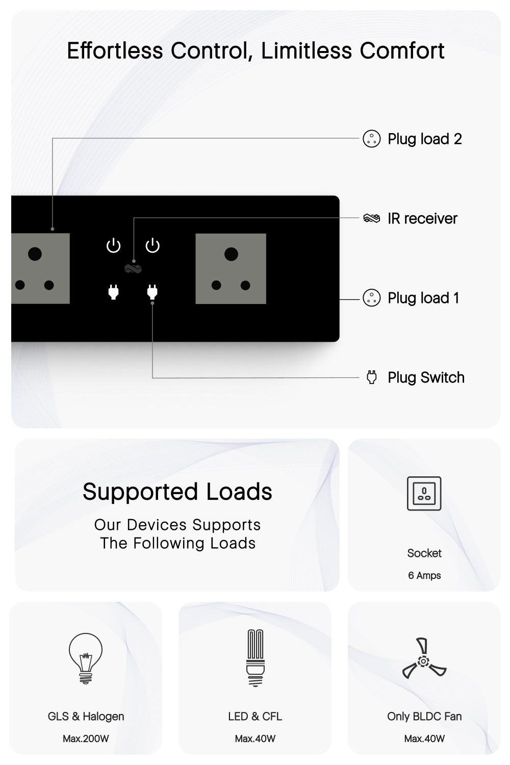 touch switch controls