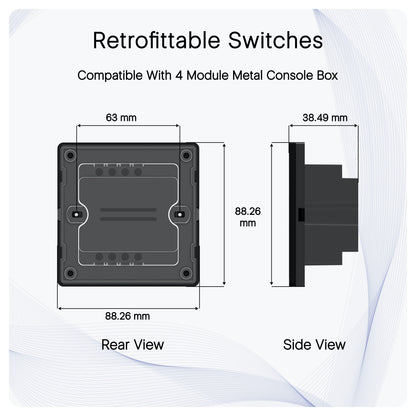 metal console box in smart switches