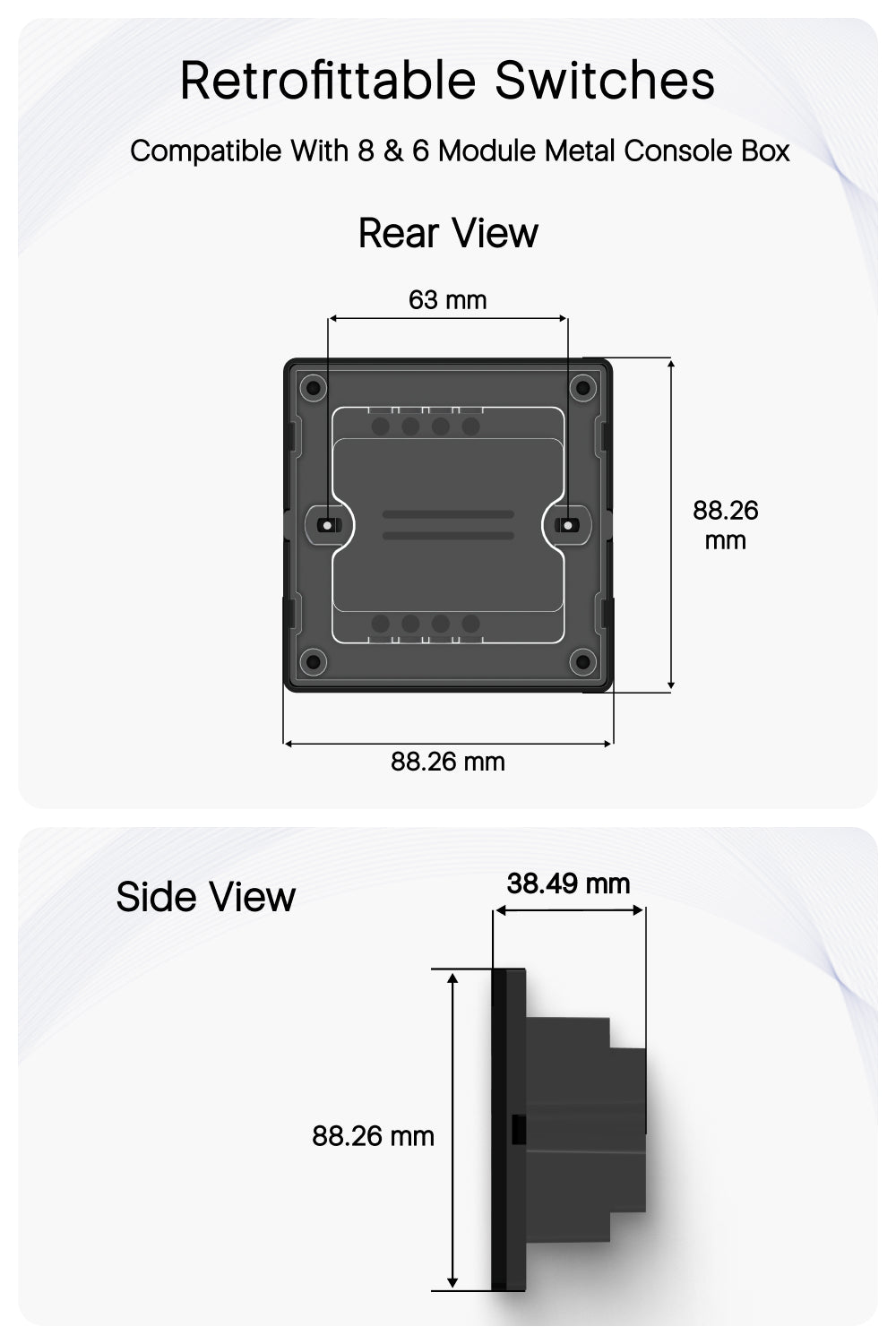  curtain controller  metal console box