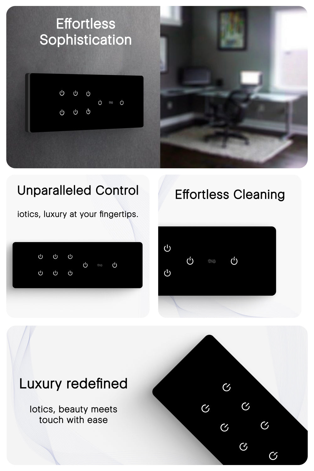 Luxury smart touch switch