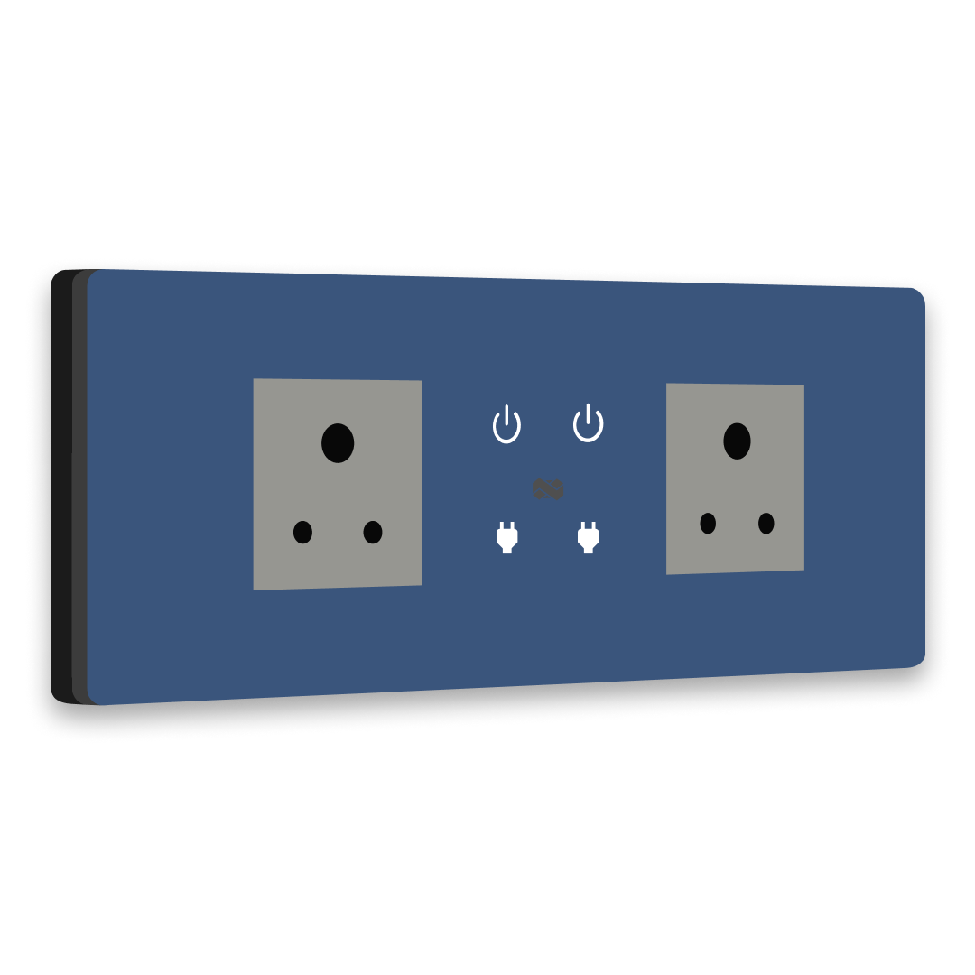 smart switch with plug - Blue