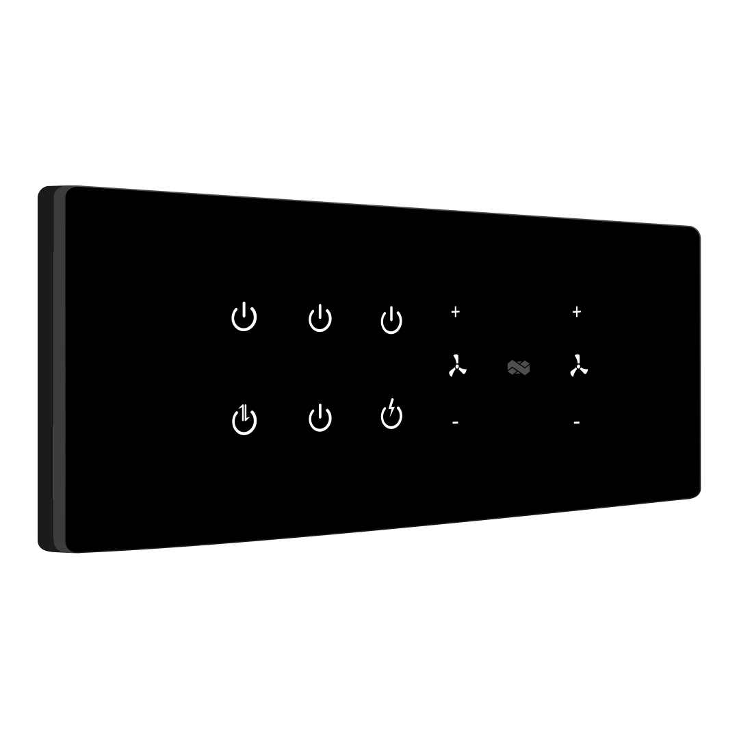 touch switches black