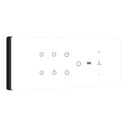 8 Gang - Touch switches - White