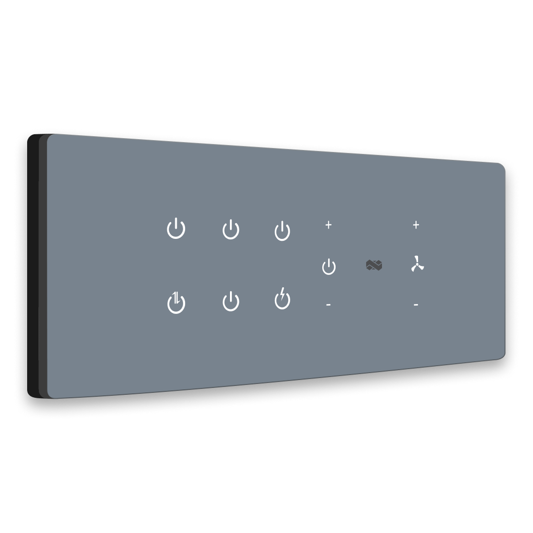 8 Gang - Wi-Fi Switches - Gray